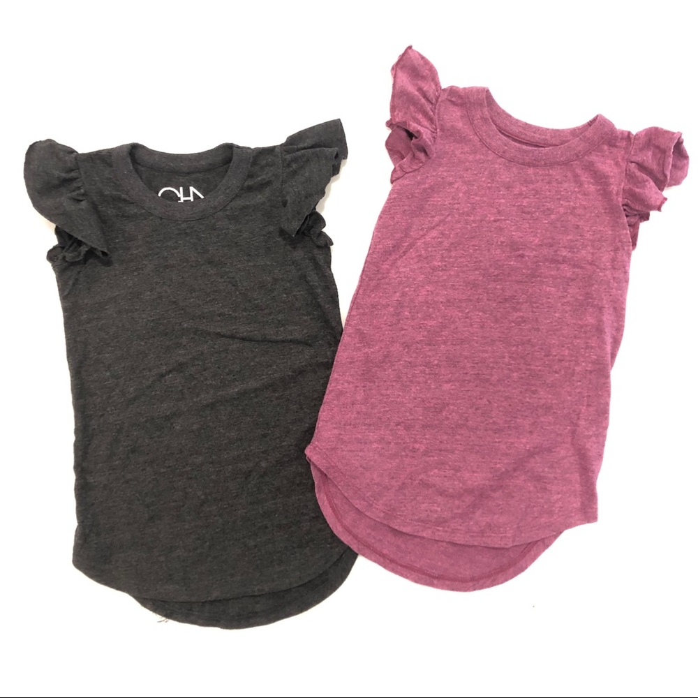 Chaser Kids Casual Dresses in Black and Purple